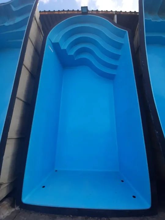 CA-Piscina 6 metros com Escadas formato Ondas! - Foto 2