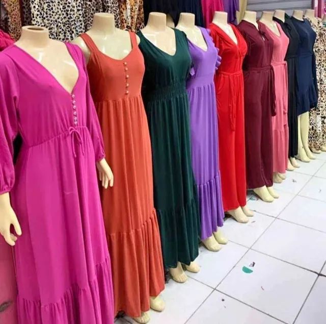 Vestidos Curto Suede Liso Estampado - Foto 5