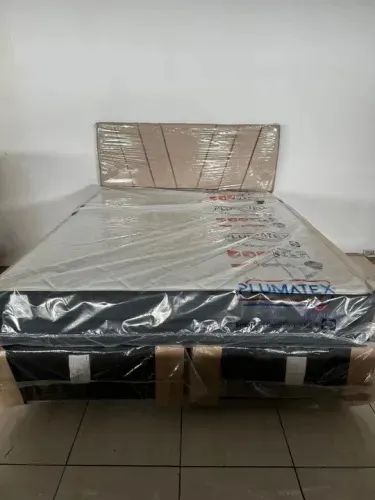 Cama QUEEN SIZE PREÇO DE FABRICA Base + Colchão - Foto 2