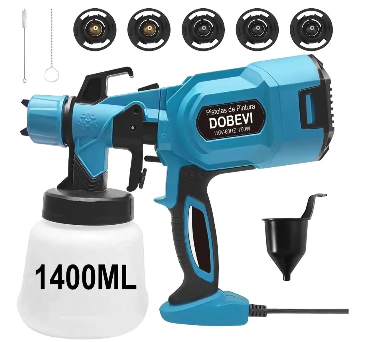 Pistola de Pintura Elétrica DOBEVI 1400ML