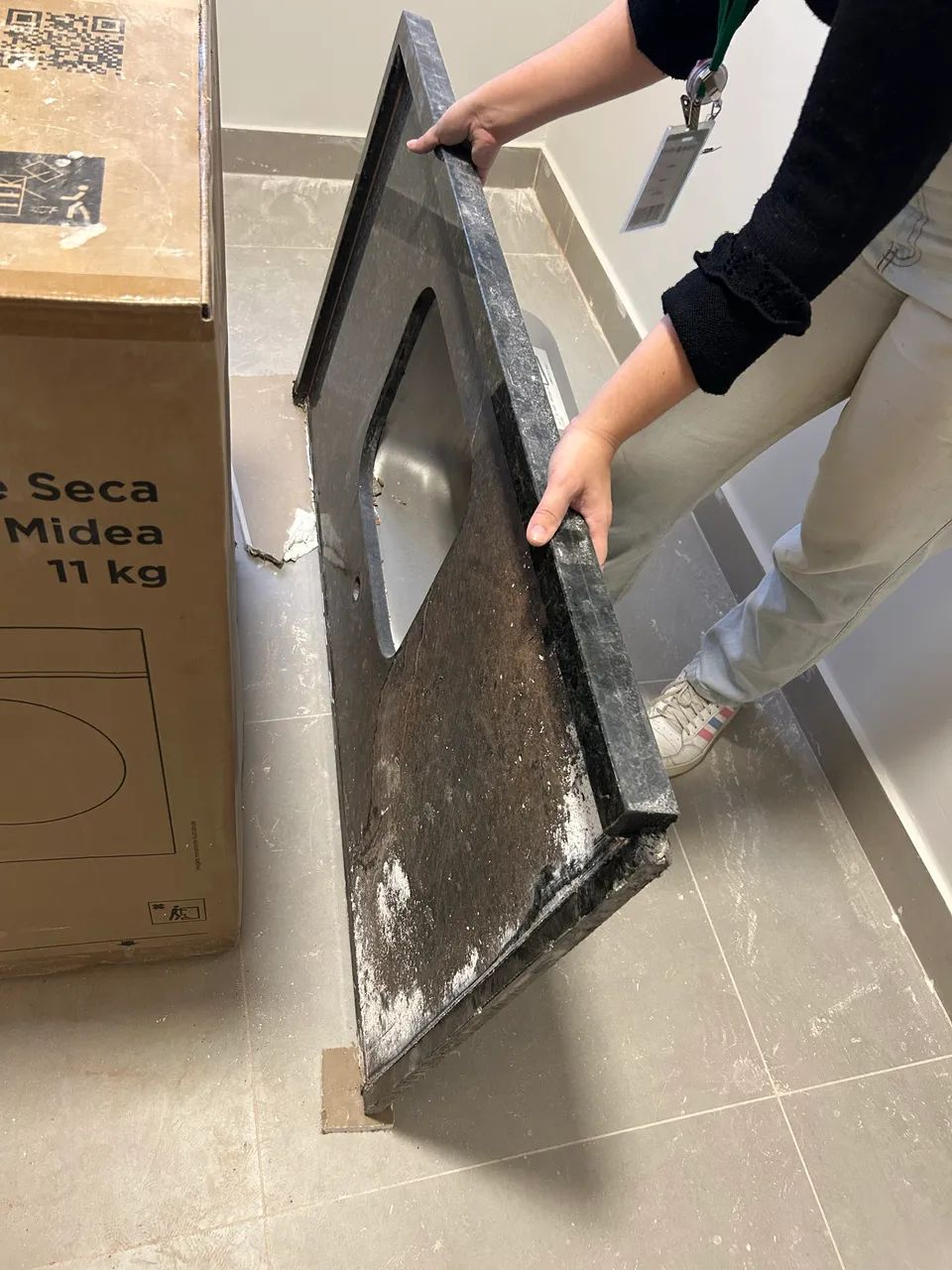 Pia + bancada verde Ubatuba (123x67cm) - Foto 4