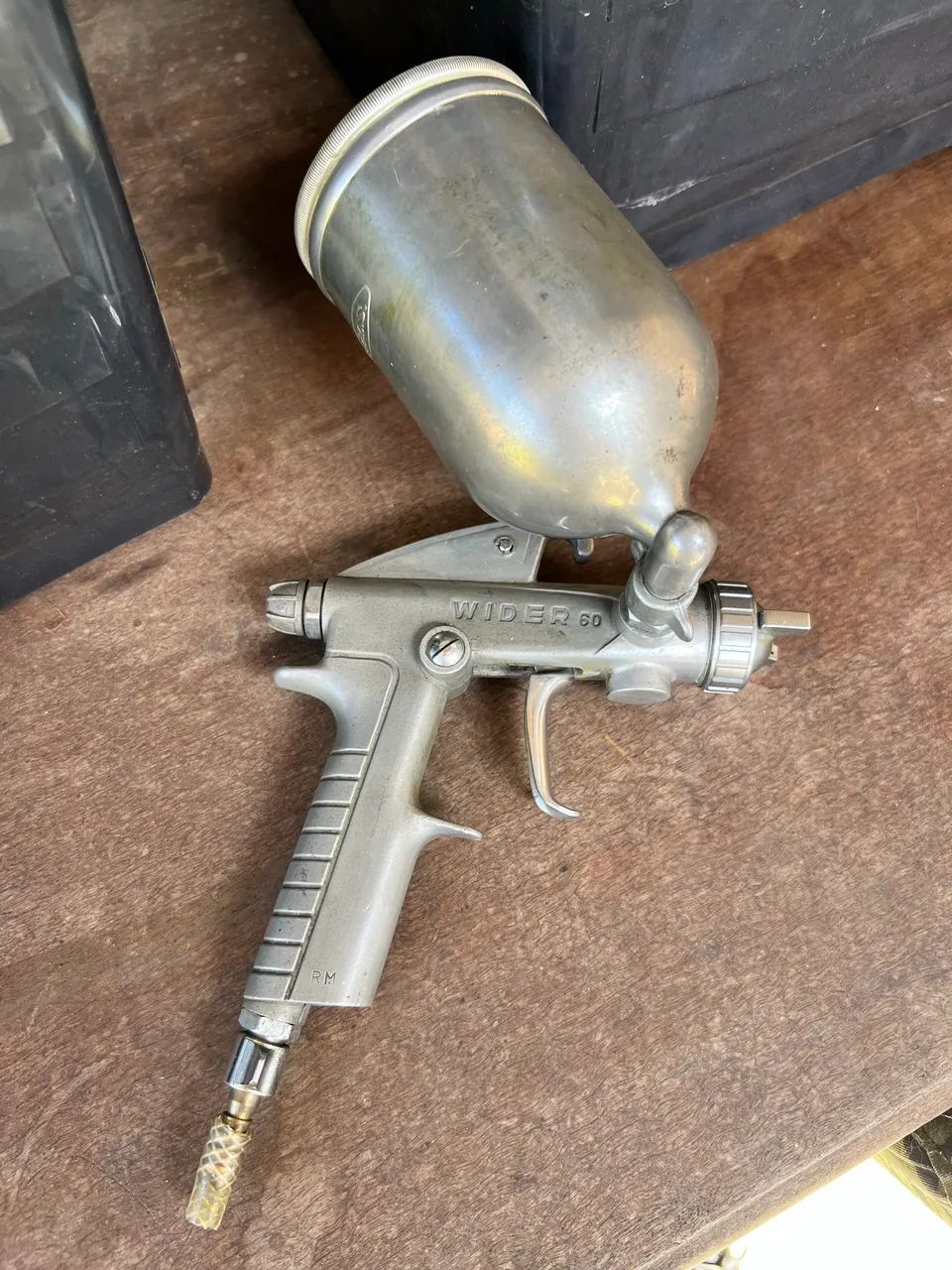 Pistola de pintura profissional Wider 60 feita no Japao importada raridade - Foto 2