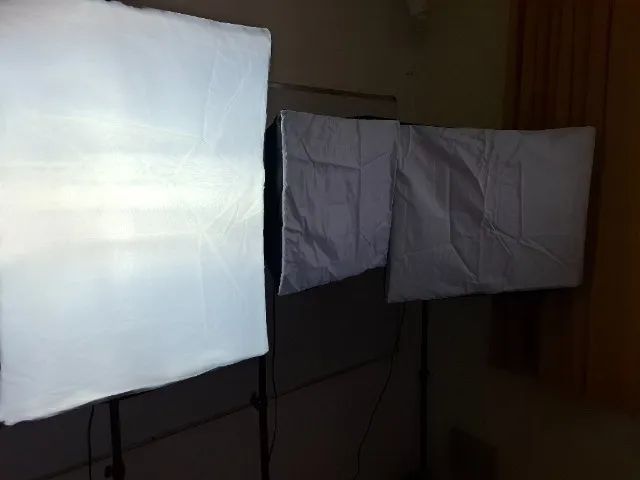 Kit Iluminação Estúdio Profissional 3 Softbox Suporte Girafa Completo Greika 110v - Foto 6