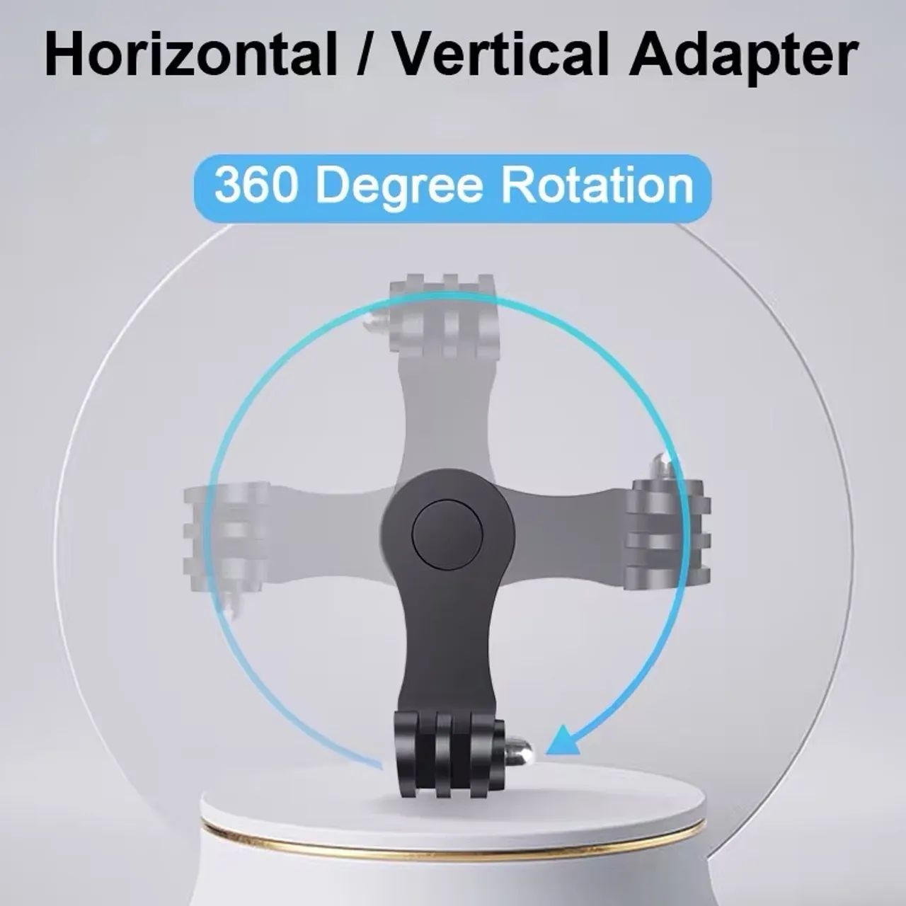Adaptador Horizontal/Vertical 360º para Câmera e Acessórios