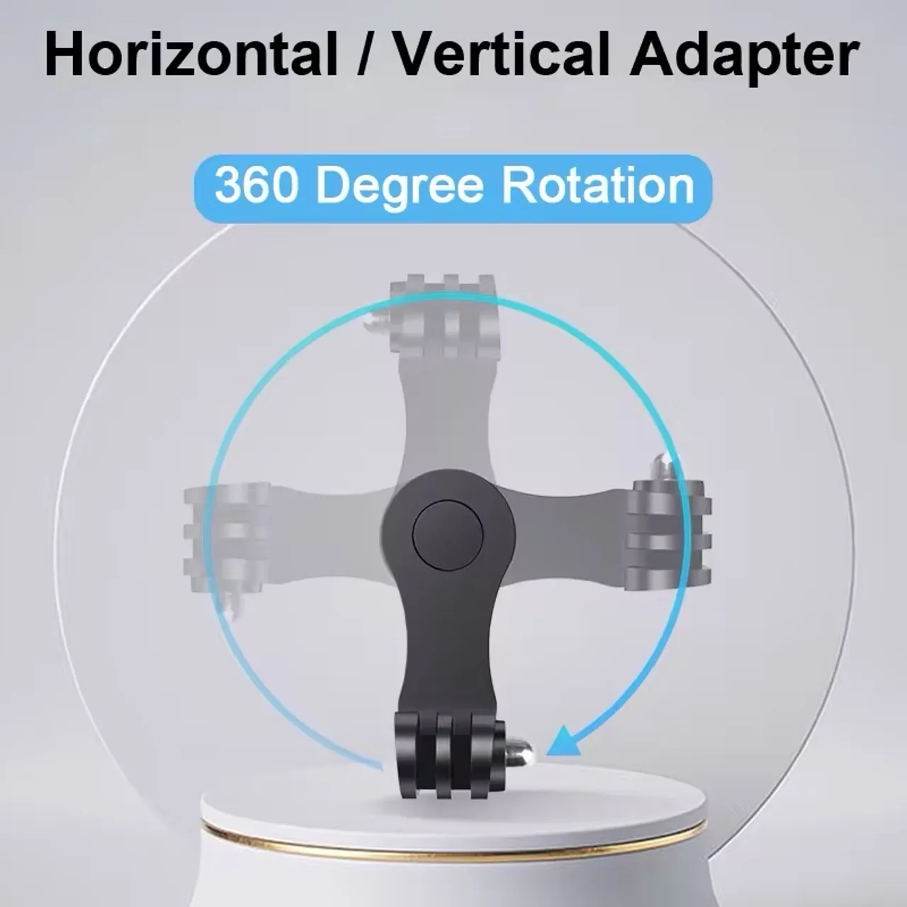 Adaptador Horizontal/Vertical 360º para Câmera e Acessórios