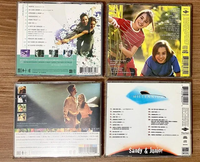 Coleção CDs Originais Raros Sandy e Junior - Colecionador