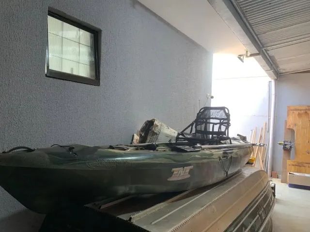 Caiaque Hidro2eco caiman 125 e motor turbo jet pantaneiro e suportes - Foto 5