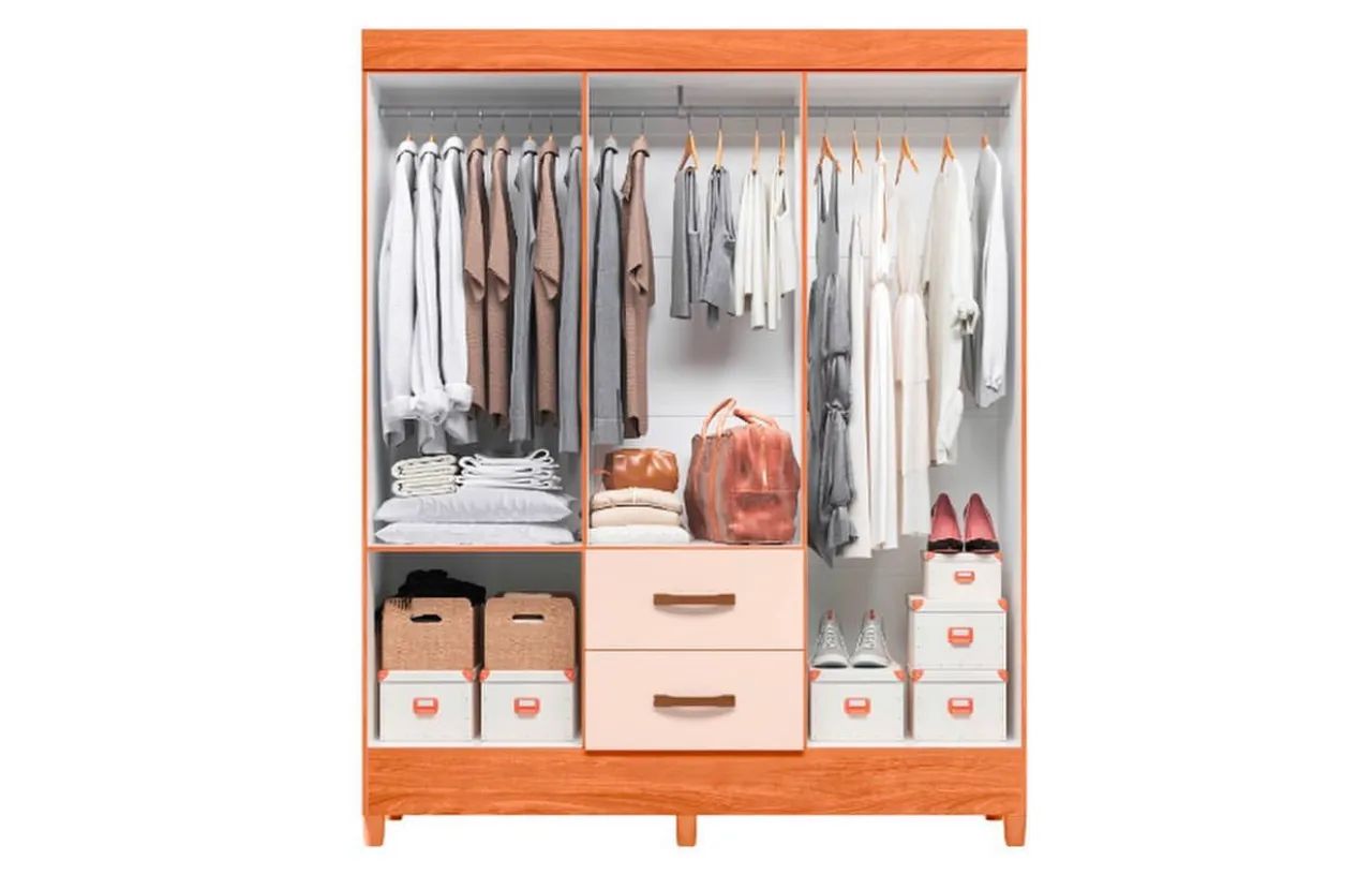 Guarda Roupa Colômbia 6 portas e 2 gavetas com espelho em mega promoção ! - Foto 2