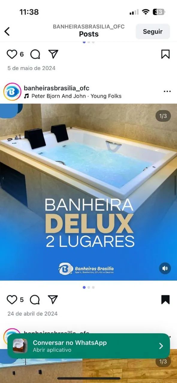 BANHEIRA DUPLA DE HIDROMASSAGEM  - Foto 5