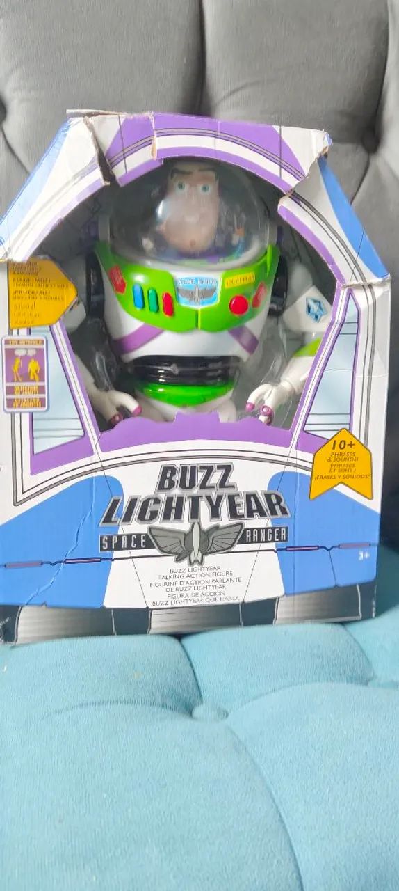 Boneco toy story buzz Lightyear  32cm Raríssimo Novo - Foto 6