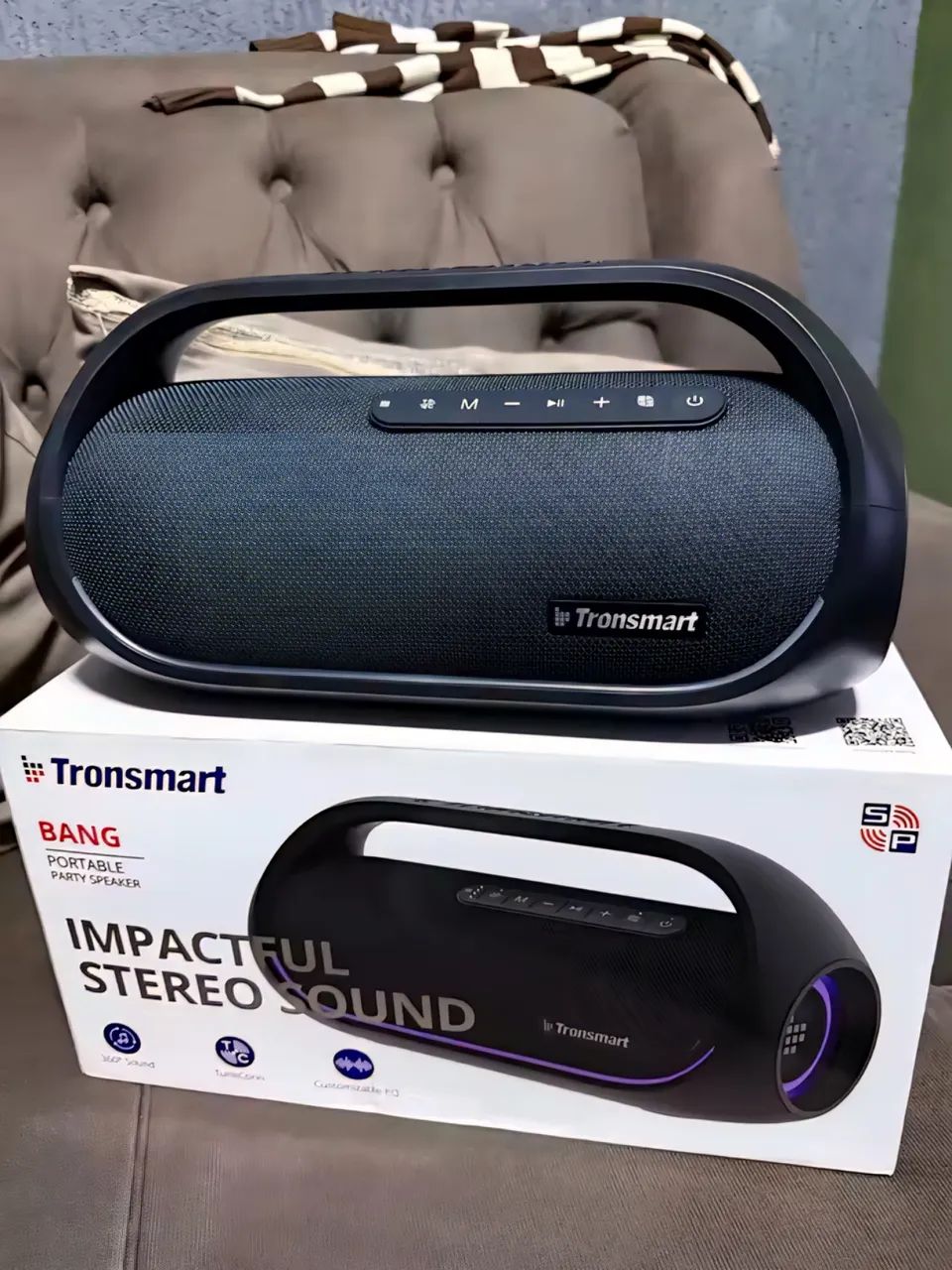 Caixa de Som Bluetooth Tronsmart Bang 60W | Lacrada