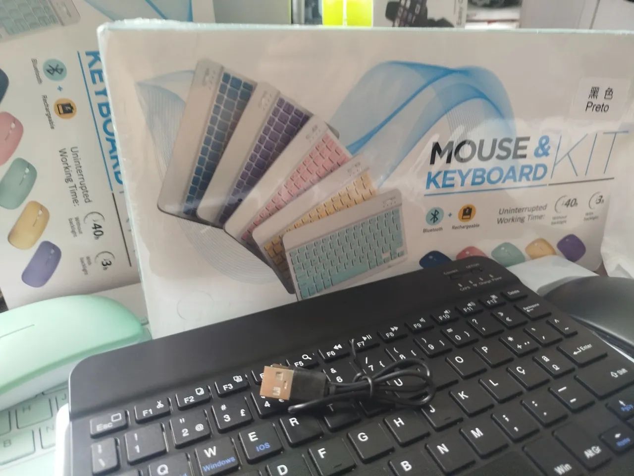 VENDO KIT MOUSE E TECLADO BLUETOOTH  - Foto 4