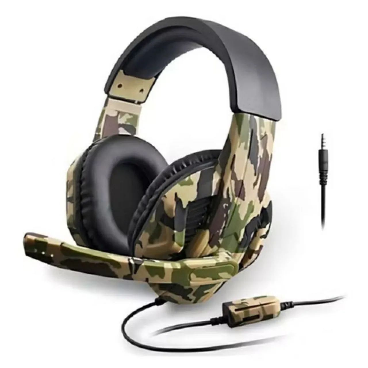 Headset Gamer Camuflado com Microfone compatível celular Xbox PS4 netbook  - Foto 3