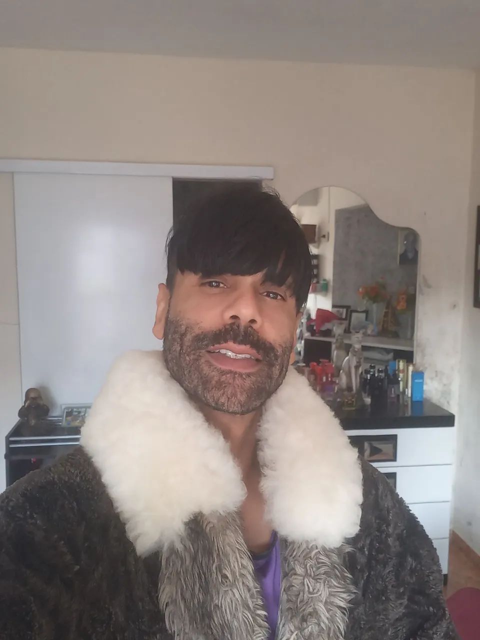 pele gola de lã - Estilo único!