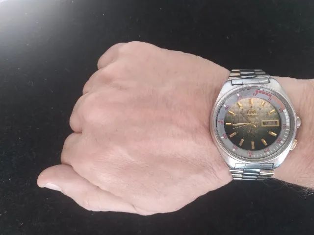 Relógio Orient Automatic Day-Date '469EE6-70 CA' 42mm - Anos 1970