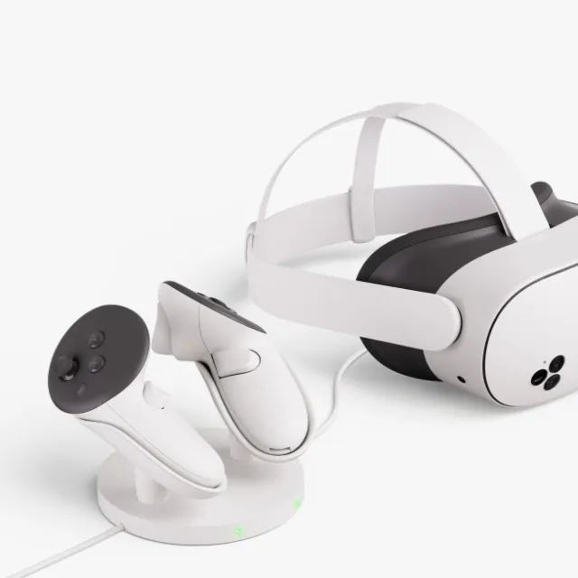 Meta Quest 3 4k 512gb Completo: Headset + Base de Carregamento +