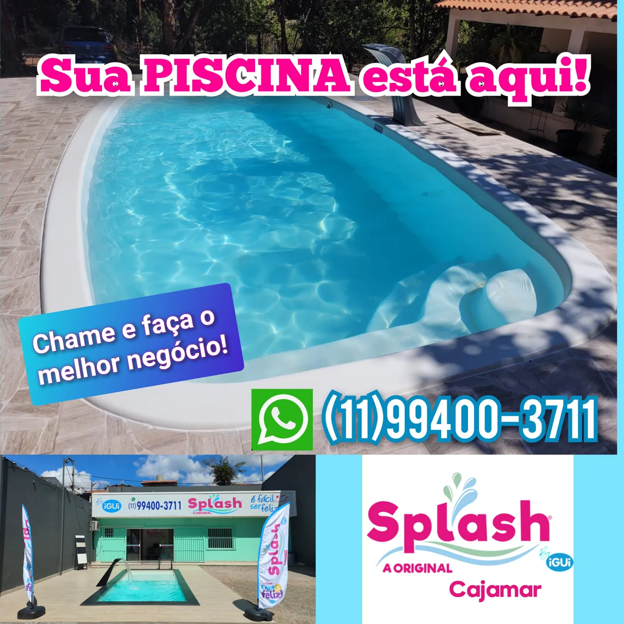 Piscina de fibra para sua casa!