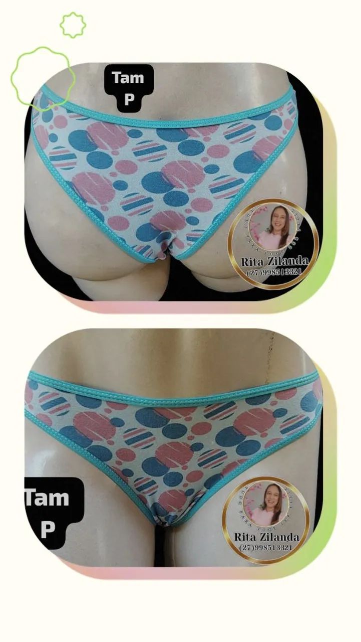 Calcinha  algodão  R$30,00 cada 