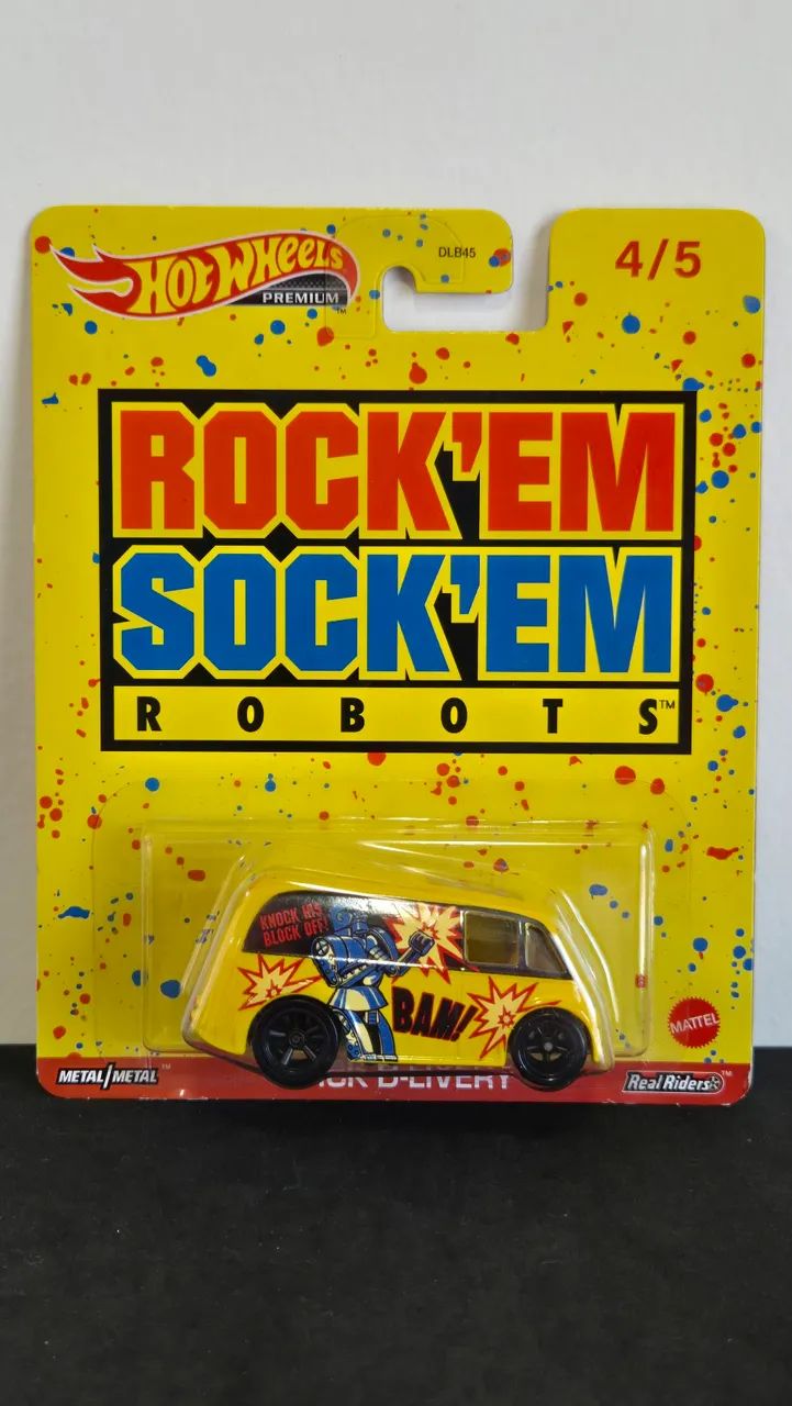 Hot Wheels Premium Rock'em Sock'em Robots D-Liver't - Foto 4