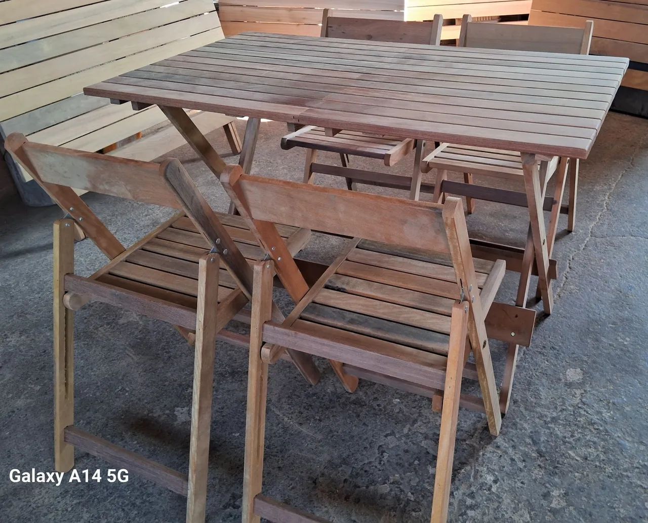 Direto de fábrica mesas e cadeiras dobráveis  - Foto 3