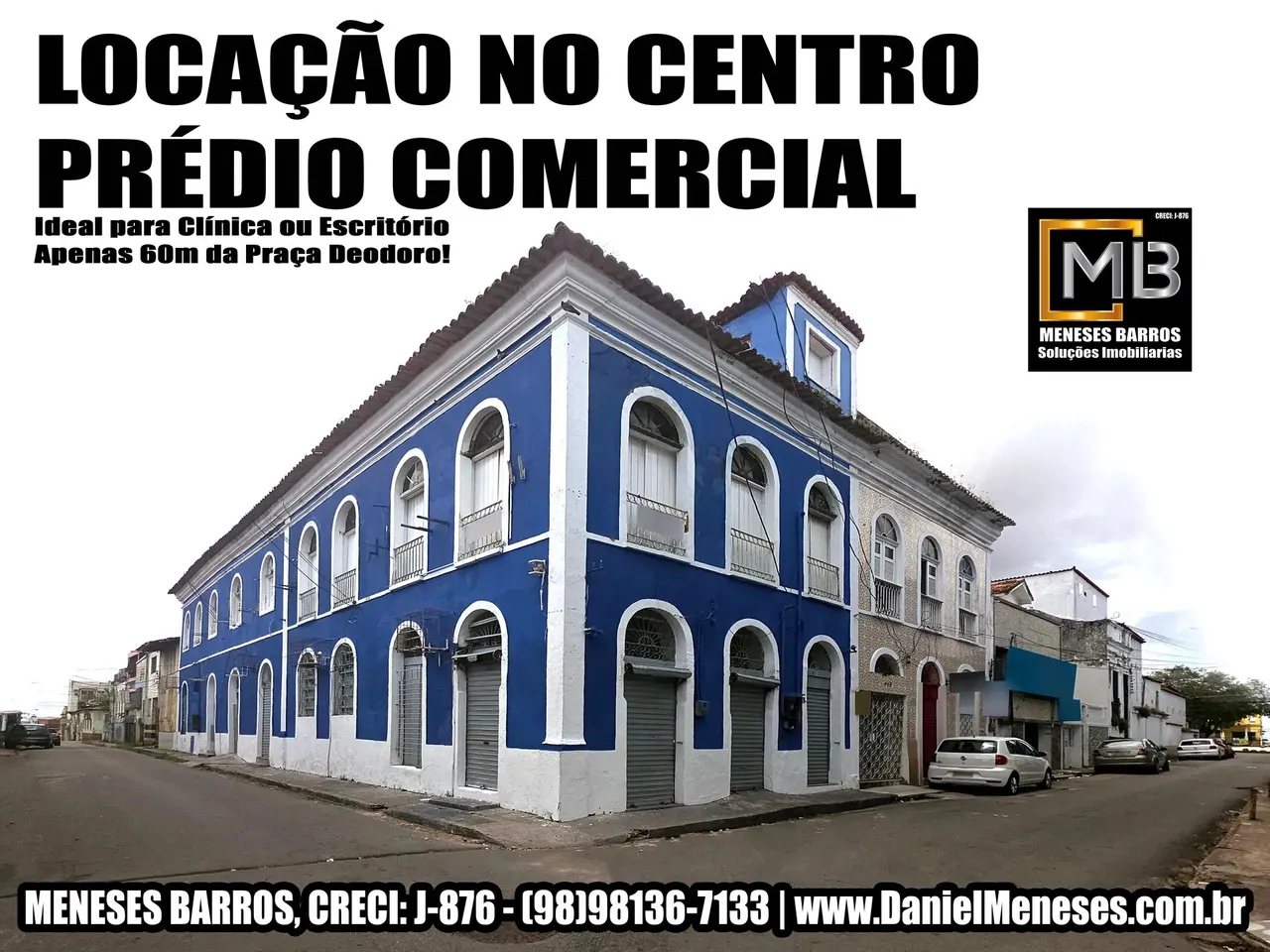 Prédio Comercial para Locação no Centro de São Luís 246m² | Ideal para Clínicas ou Escrit