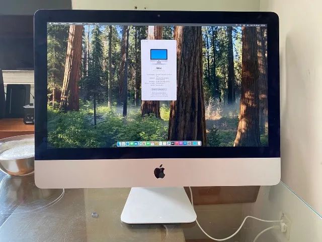 iMac Apple 21,5 polegadas com SSD de 1Tb e 16Gb DDR3 MacOS Sequoia