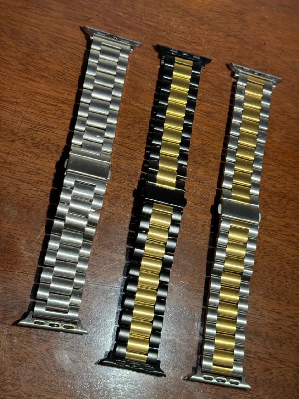 VENDO 3 PULSEIRAS DE AÇO PARA APPLE WATCH  - Foto 3