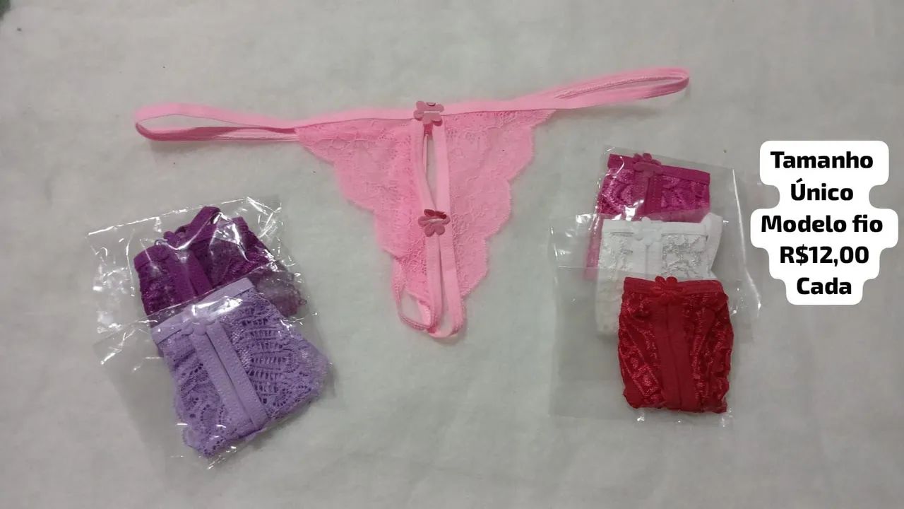 Calcinha modelo fio em renda  - Foto 3