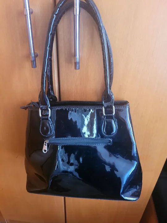 Bolsa feminina de mão preta - Foto 3