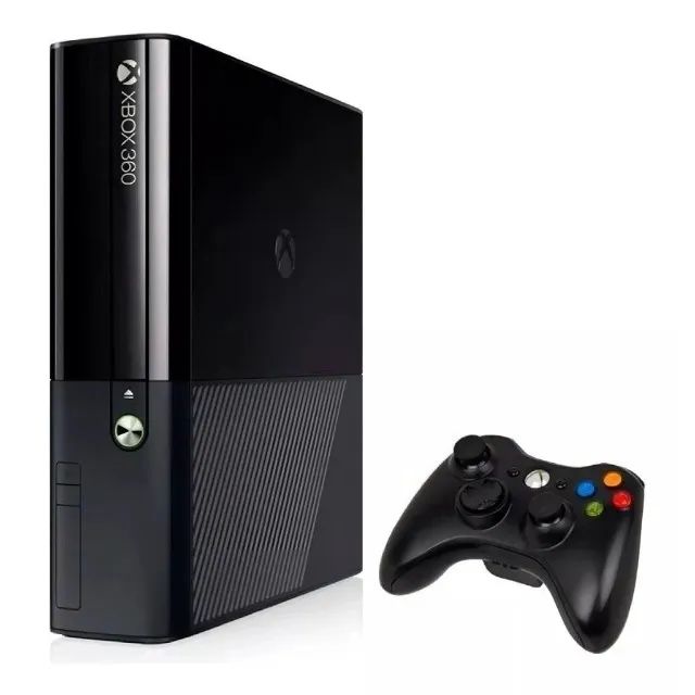 Xbox 360 Super Slim Bloqueado 1538 C/acessórios e Jogo Aleatório