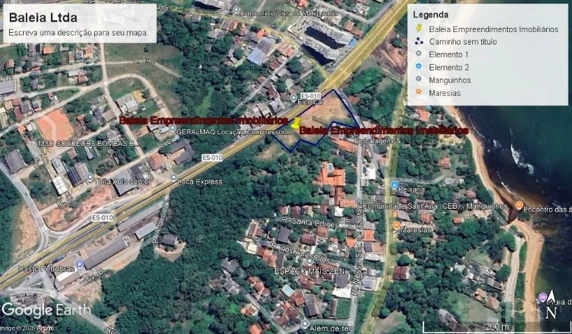 Terrenos com Áreas a partir de 2.096,83 M/2 - Frente para Rod ES 010 - Manguinhos Serra ES