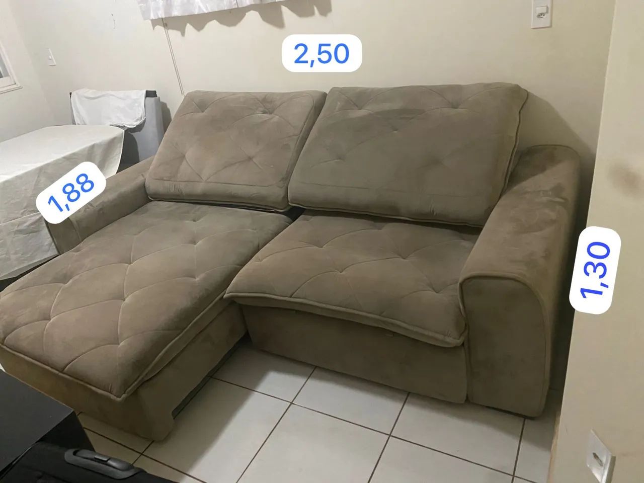 Sofá Semi Novo 2,5 metros65566256894723120