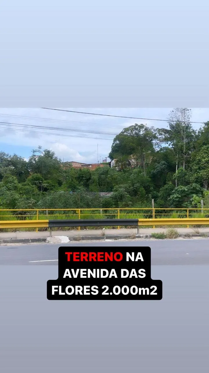 Vendo Terreno medindo 2000 M2 na Av, das Flores!