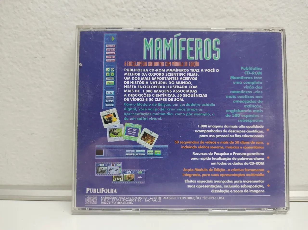CD-ROM Mamíferos - Enciclopédia Interativa - CDs, DVDs etc