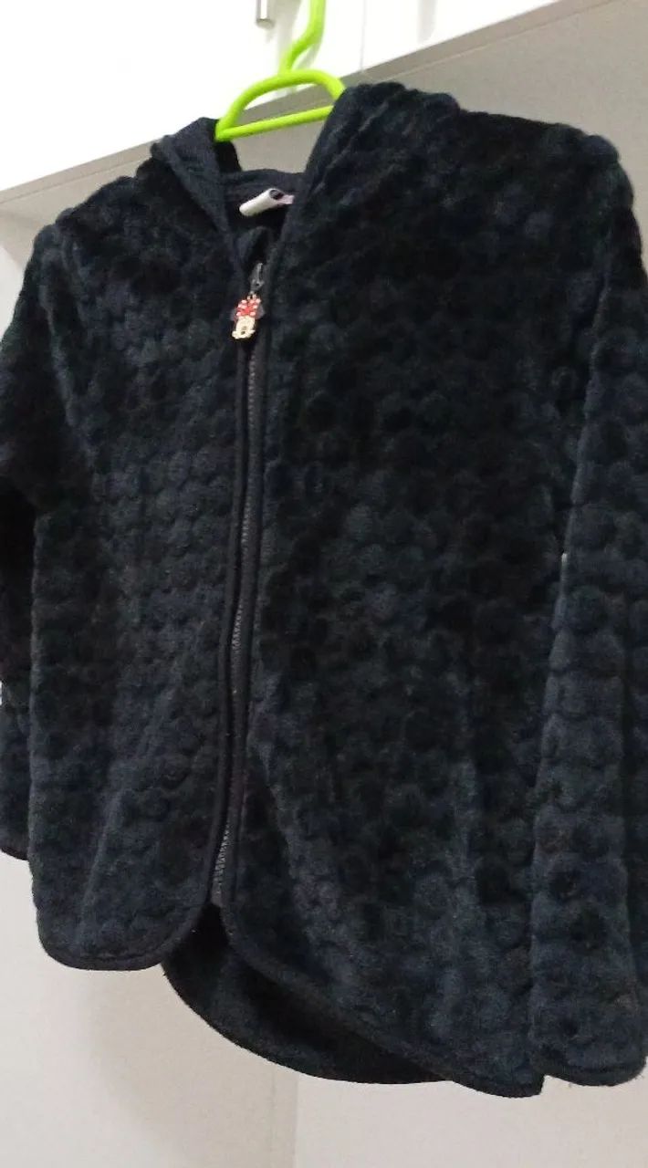 Casaco de inverno infantil com capuz - Foto 3