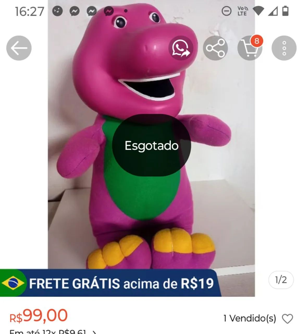 Boneco Barney - Foto 2