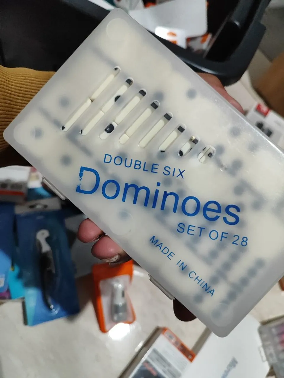 Jogo de Dominó Double Six - 28 Peças