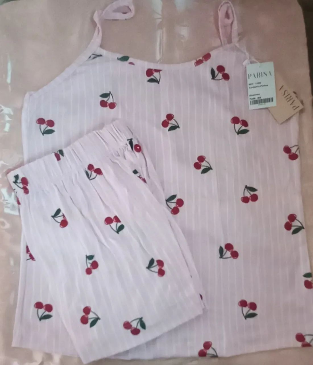 Conjunto Parisa - Cereja  Adulto  - Foto 2