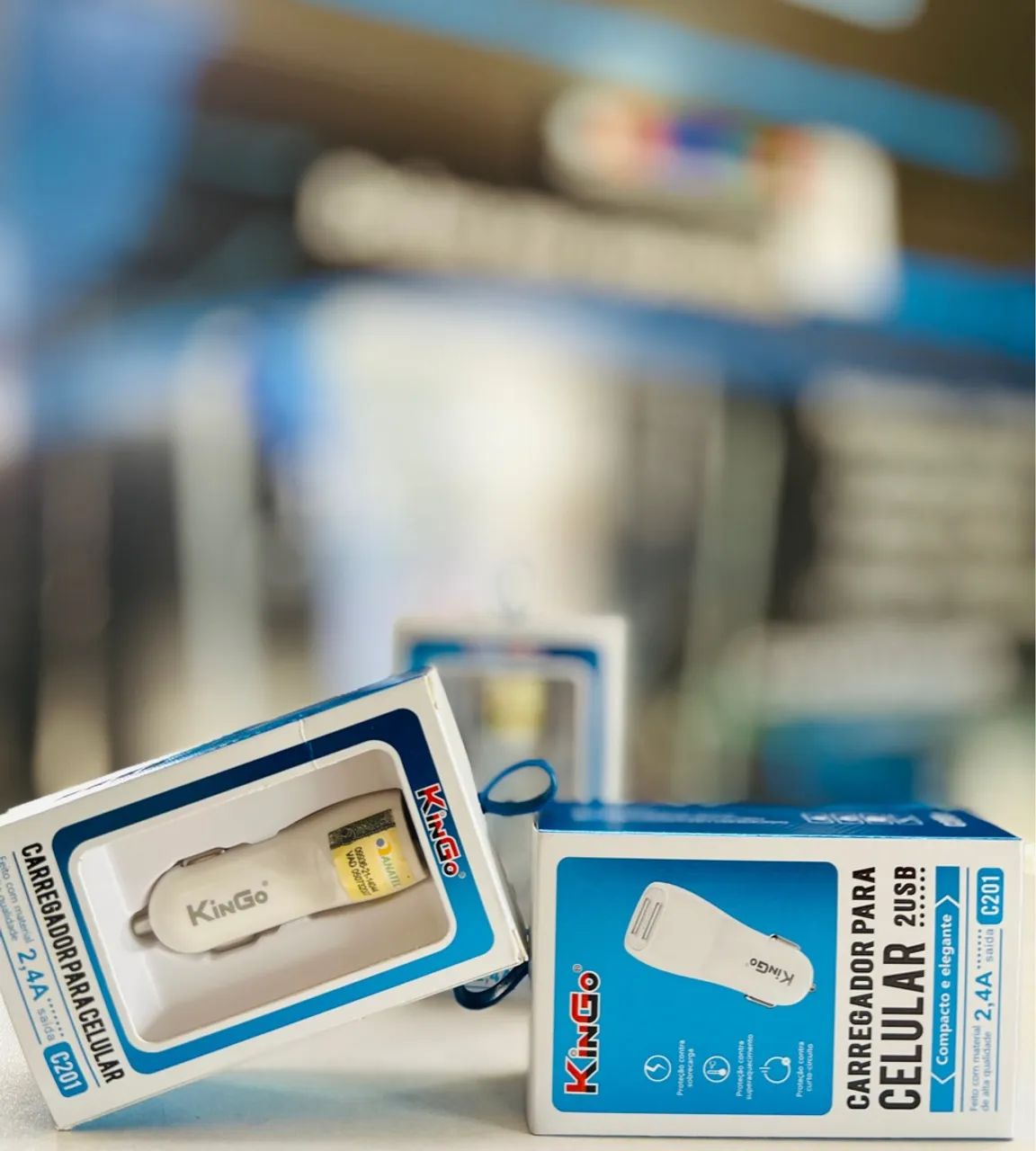 Carregador de Celular 2 USB Kingo 2,4A - Foto 2