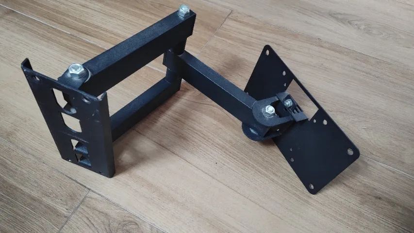 SUPORTE ARTICULADO PARA TV 14 - 56 - STPA 355 - MULTIVISÃO - PRETO - NOVO POUCO USO - Foto 2