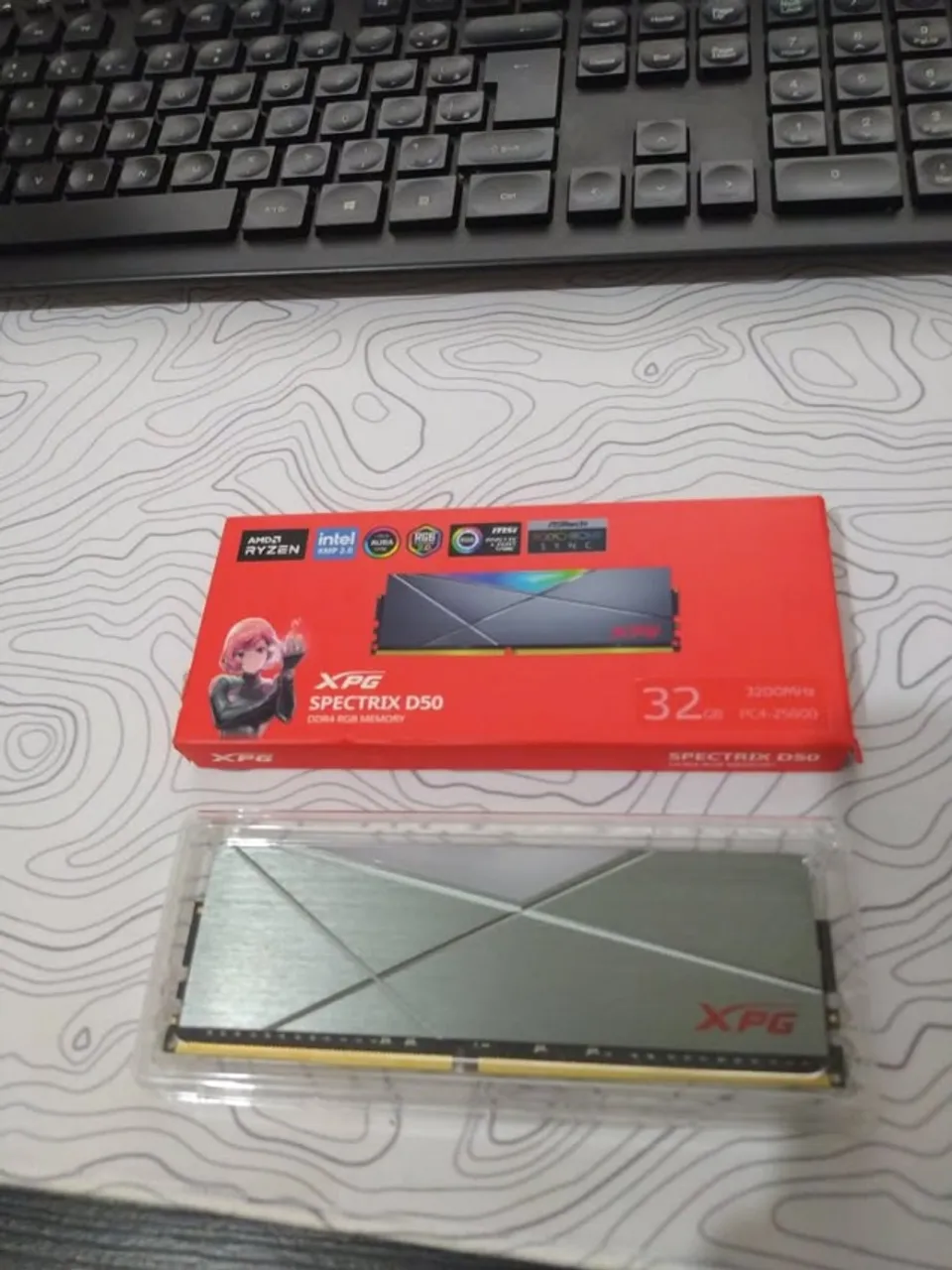 Memória ram, XPG Spectrix D50, 32GB, 3200MHz