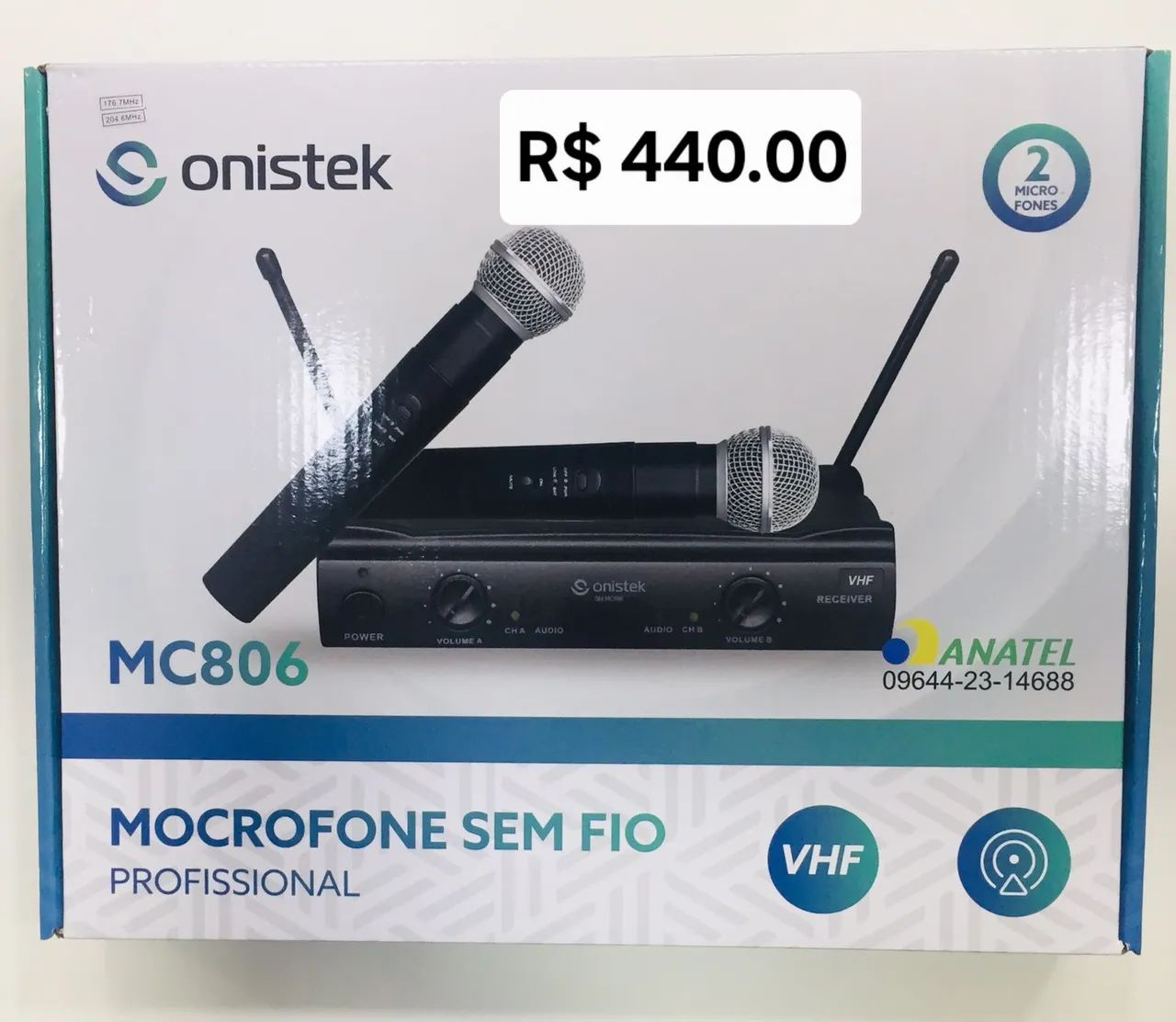 Microfones sem Fio onistek MC806 - Foto 2
