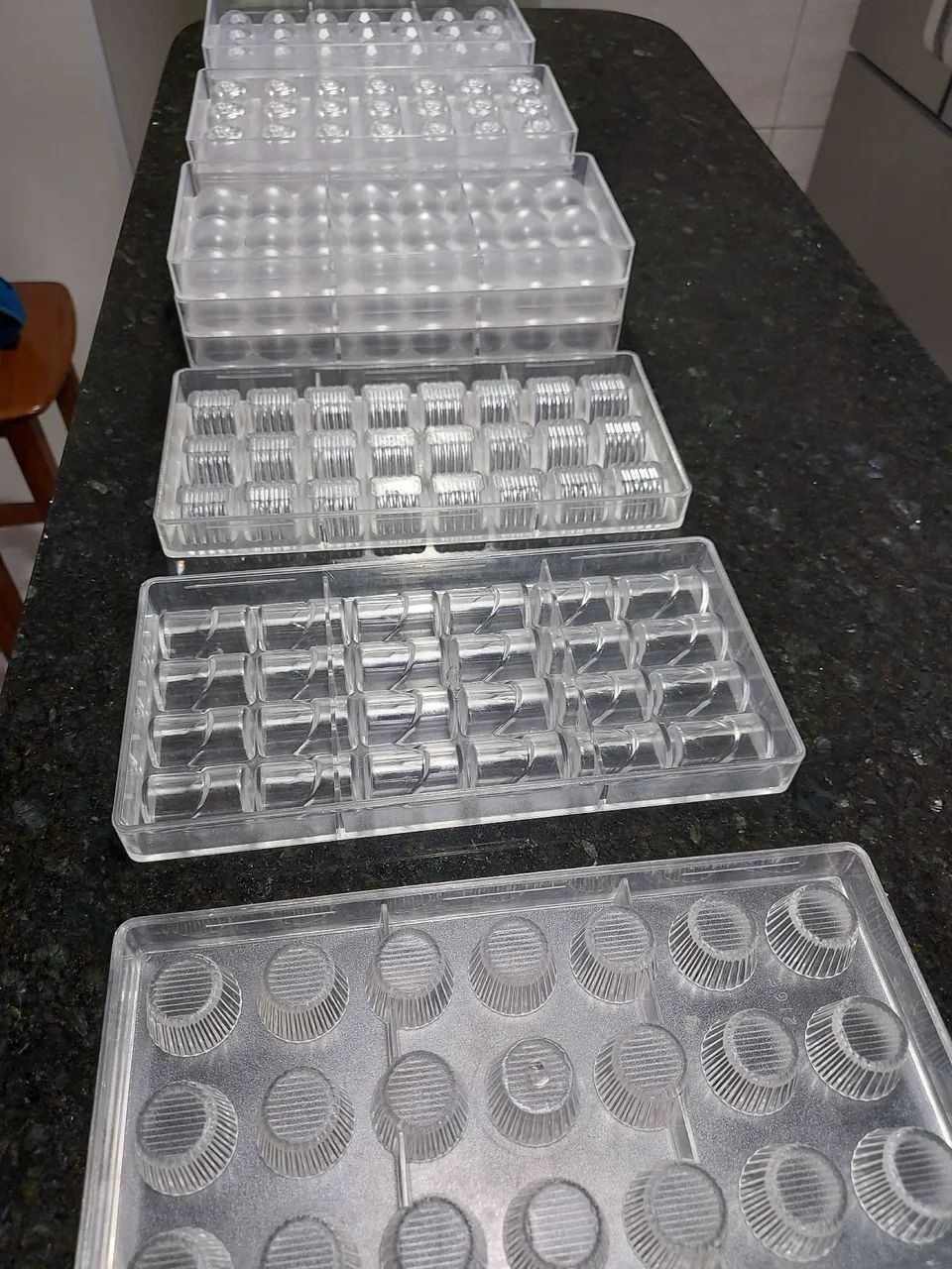 Formas chocolate em policarbonato 