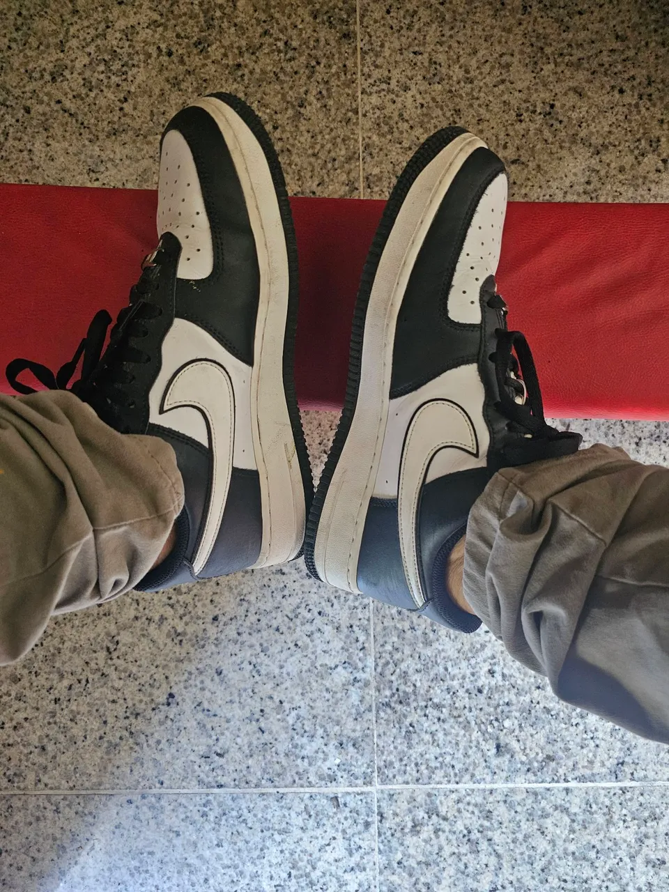 Tênis Nike Air Force 1 Panda Original Tam 40,41