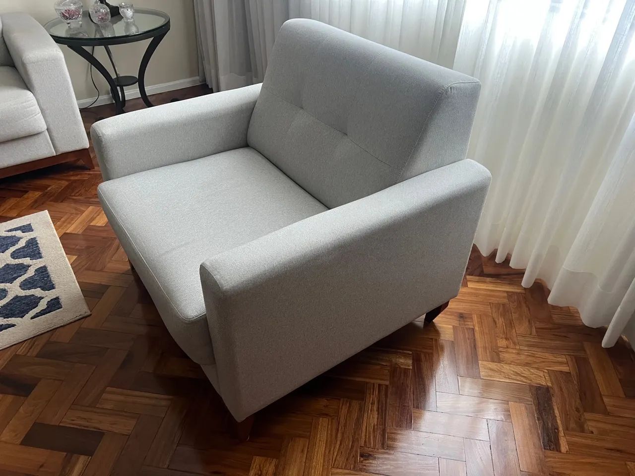 Sofá 3 lugares confortável e elegante com poltrona  - Foto 3
