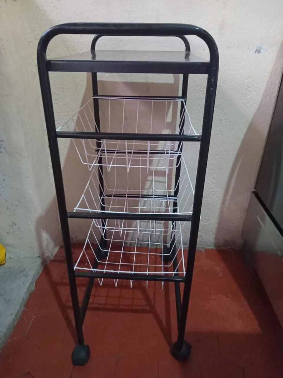 Prateleira de Metal para Cozinha com 3 Cestas - Foto 2