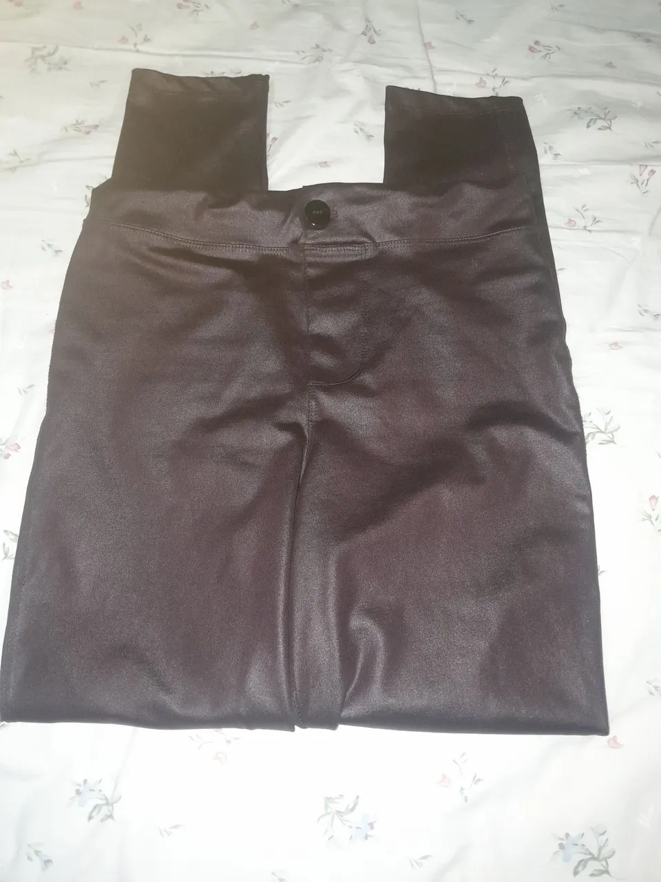 Calça Legging Cintura Alta corino