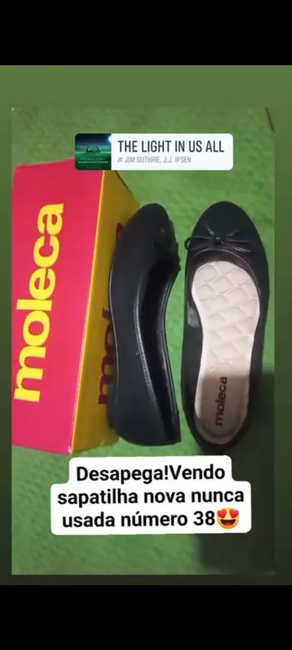Sapato Moleca Feminino Preto - Novo!