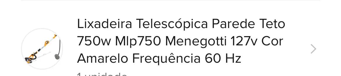 Lixadeira Elétrica Orbital Menegotti GIRAFA pra lixar TETO. DIAS DAVILA CAMAÇARI - Foto 3