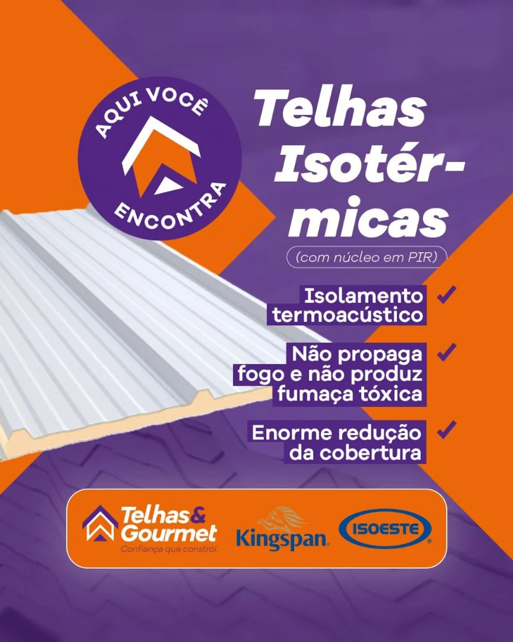 Telhas Isotérmicas - Isolamento Termoacústico